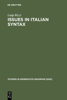 Hardcover Issues in Italian Syntax Book