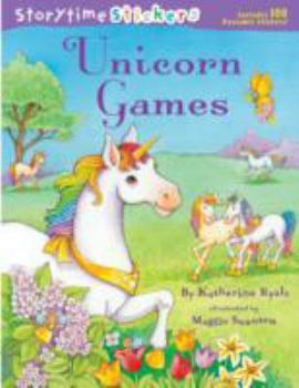 Paperback Unicorn Games [With 100 Reusable Stickers] Book