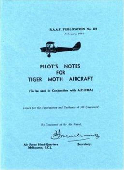 Paperback De Havilland Tiger Moth -pilot's Notes Book