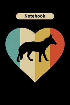 Notebook: Coyote Animal Lover Gift Diary | Blank Date & Blank Lined Notebook Journal | 6x9 Inch 120 Pages White Paper