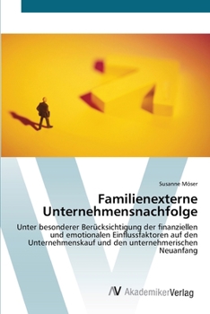 Paperback Familienexterne Unternehmensnachfolge [German] Book