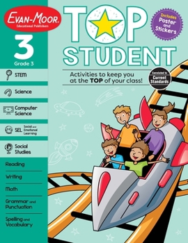 Paperback Top Student, Grade 3 Workbook Book