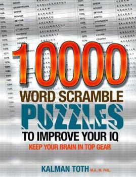 Paperback 10000 Word Scramble Puzzles to Improve Your IQ Book
