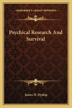 Paperback Psychical Research And Survival Book