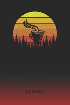 Journal: Blank Flat White Personal Writing Diary | Old School Retro Vintage Sunset 80s Cover | Daily Journalism Diaries for Journalists & Writers | ... Set Goals & Write about your Life & Interests