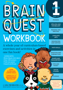 Paperback Brain Quest Workbook: 1st Grade [With Stickers] Book