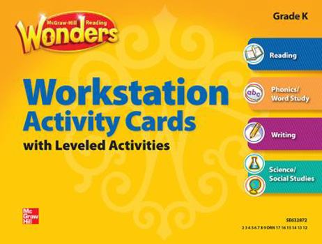 Misc. Reading Wonders Workstation Activity Cards Grade K Book
