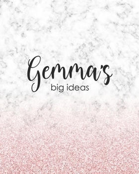 Paperback Gemma's Big Ideas: Personalized Notebook - 8x10 Lined Women's Journal Book