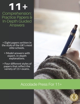 Paperback 11+ Comprehension: Practice Papers & In-Depth Guided Answers Book