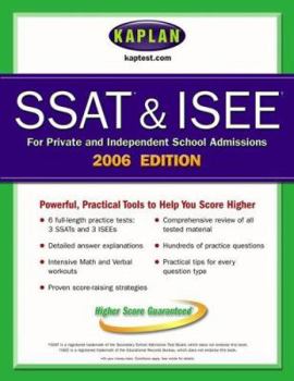 Paperback Kaplan SSAT & ISEE 2006 Edition Book