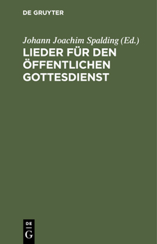 Hardcover Lieder Für Den Öffentlichen Gottesdienst [German] Book