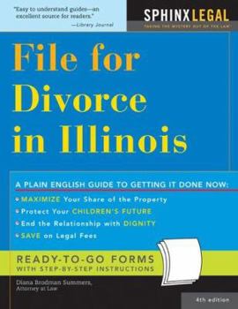 Paperback File for Divorce in Illinois (Legal Survival Guides) Book