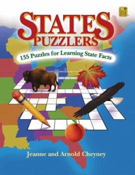 Paperback States Puzzlers: 135 Puzzles for Learning State Facts Book