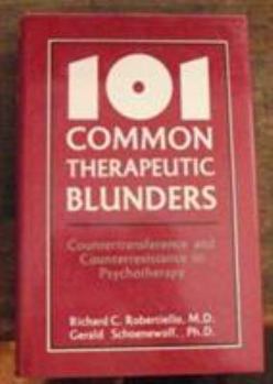 Hardcover 101 Common Therapeutic Blunders Book