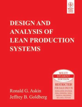 Paperback Design and Analysis of Lean Production Systems Book