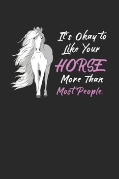 Funny Horse Notebook - Horse Rider Journal Planner: Horseback Riding Equestrian Organizer For Men Women Kids Daily Calendar Quarterly