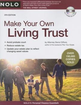 Paperback Make Your Own Living Trust [With CDROM] Book
