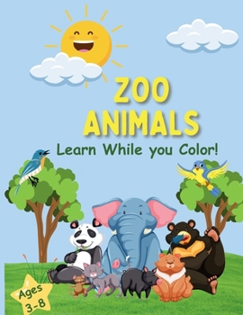 Paperback Zoo Animals Coloring Book
