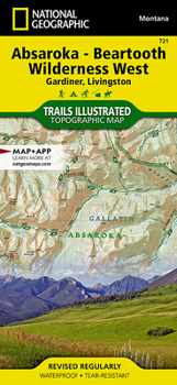 Absaroka-Beartooth Wilderness West [Gardiner, Livingston] (National Geographic Trails Illustrated Map)