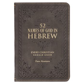 Leather Bound Gift Book 52 Hebrew Names of God Faux Leather Book