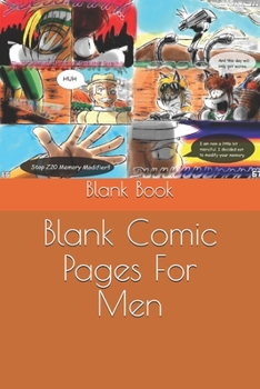 Paperback Blank Comic Pages For Men Book