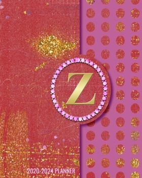 Paperback 2020-2024 5 Year Monthly Planner: Initial Monogram Letter Z 60 Months Calendar, 5 Year Agenda Schedule Organizer, Logbook and Personalized Journal Book