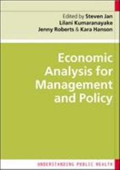 Paperback Economic Analysis for Management and Policy Book