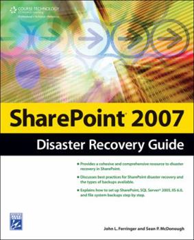 Paperback Sharepoint 2007 Disaster Recovery Guide Book