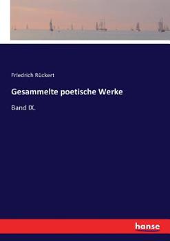 Paperback Gesammelte poetische Werke: Band IX. [German] Book