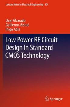 Paperback Low Power RF Circuit Design in Standard CMOS Technology Book