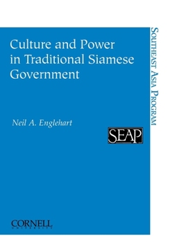 Paperback Culture and Power in Traditional Siamese Government Book