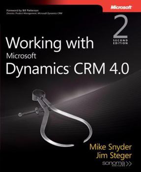 Paperback Working with Microsoft Dynamics CRM 4.0 Book