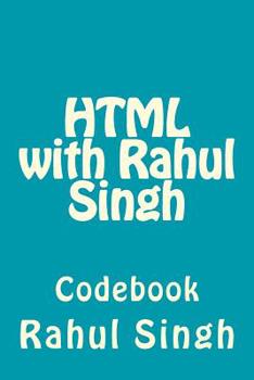 Paperback HTML with Rahul Singh: Codebook Book