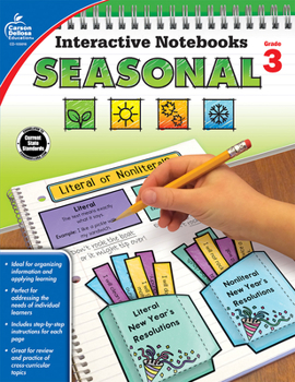 Paperback Interactive Notebooks Seasonal, Grade 3 Book