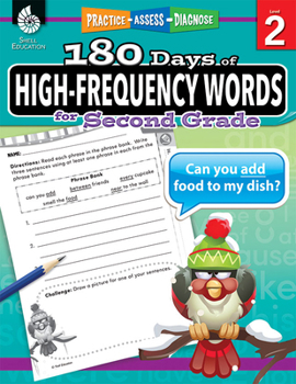 Paperback 180 Days of High-Frequency Words for Second Grade: Practice, Assess, Diagnose Book