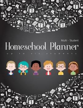 Paperback Multi-Student Homeschool Planner: Christian Homeschool Planner Up to Six, Multiple Children Homeschooling Book