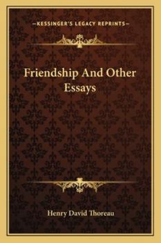 Paperback Friendship And Other Essays Book