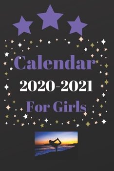 Calendar 2020-2021 For Girls: 24 months planner and calendar/ 6" X 9" inches/170 Pages (Calendar for 2 years from 2020 to 2021)