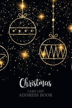 Christmas card list address book: Christmas Card List remember Sending Receiving Personal ten year list snow Organise notebook Alphabetical 10 Years A-Z Tabs