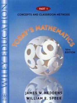 Paperback Today's Mathematics, Concepts and Classroom Methods Book