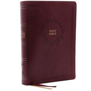 Imitation Leather The Kjv, Open Bible, Leathersoft, Burgundy, Indexed, Red Letter Edition, Comfort Print: Complete Reference System Book