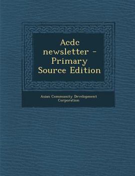 Paperback Acdc Newsletter Book