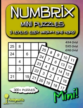 Paperback Numbrix Mini Puzzles: 3 Levels: Easy, Medium and Hard Book