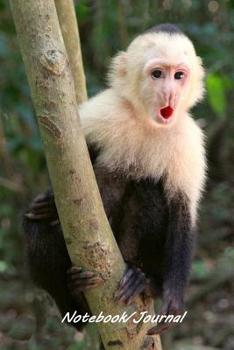 Paperback Notebook/Journal: White Faced Capuchin Monkey #1 - Wildlife and Inspirational Notebook/Journal - 128 lined pages in a 6x9 inch Softcover Book