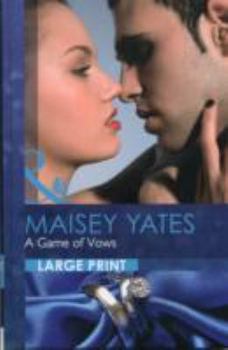 Hardcover A Game of Vows [Large Print] Book
