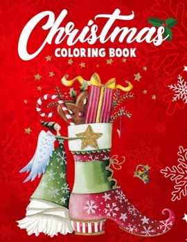 Paperback Christmas coloring book.: Merry Christmas Coloring Book with Fun, Easy, and Relaxing Designs for Adults Featuring Beautiful Winter Florals, Fest Book