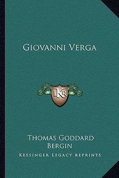 Paperback Giovanni Verga Book