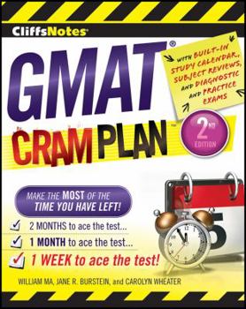 Paperback Cliffsnotes GMAT Cram Plan, 2nd Edition Book