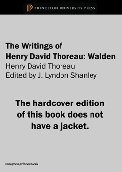 Hardcover The Writings of Henry David Thoreau: Walden Book