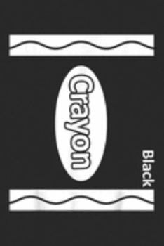 Paperback Black Crayon: Black Crayon Box Halloween Costume Couple Group Kids Adult Journal/Notebook Blank Lined Ruled 6x9 100 Pages Book